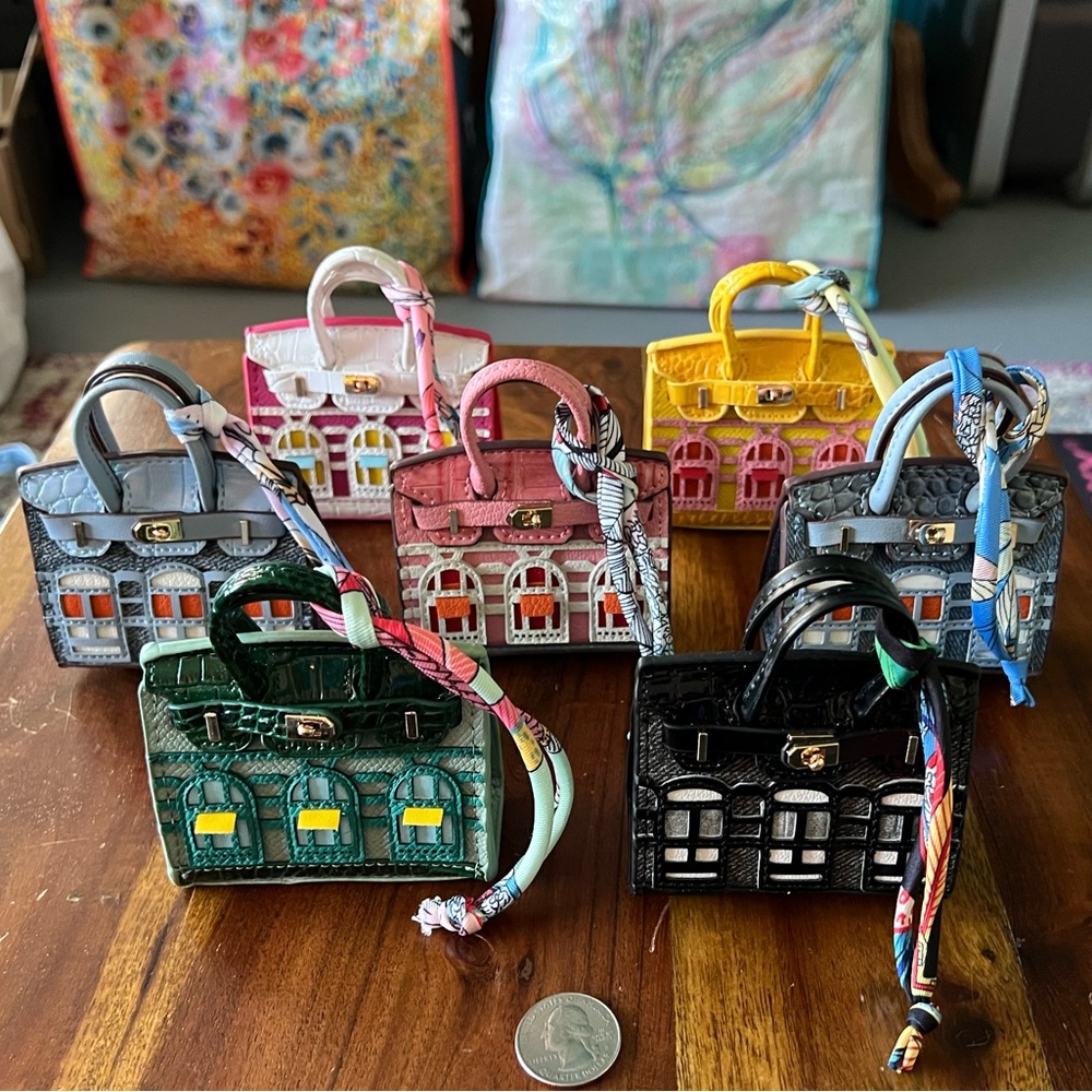 Colorful Miniature Handbag Set, 7, NEW